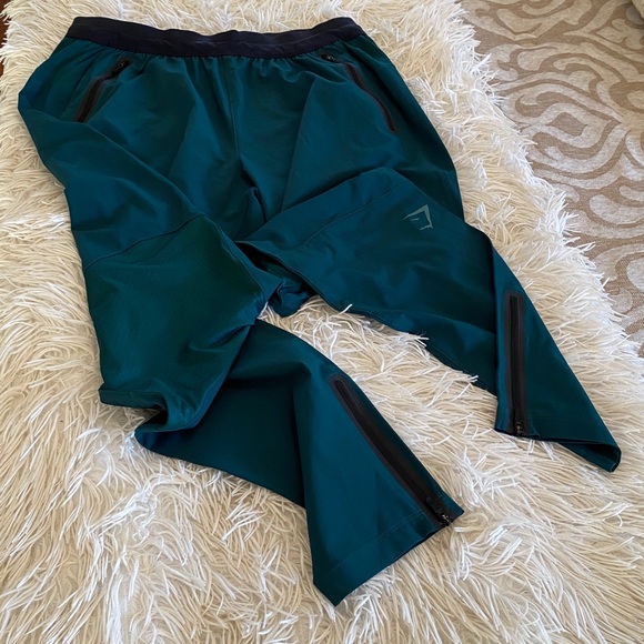Gymshark Teal and Black Joggers Size M - Picture 3 of 9